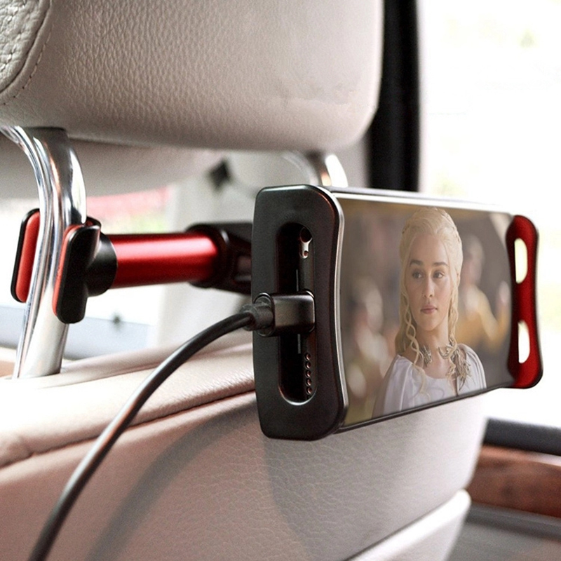 Backseat bil mobilhållare bil baksätet telefon tablettfäste för iPhone 7 8 x iPad samsung s8nackstöd tabletthållare